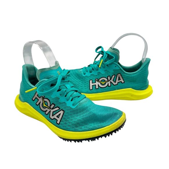 Hoka Unisex Cielo X 2 LD Teal Neon Lightweight Competition Running Track Shoes - Picture 1 of 12